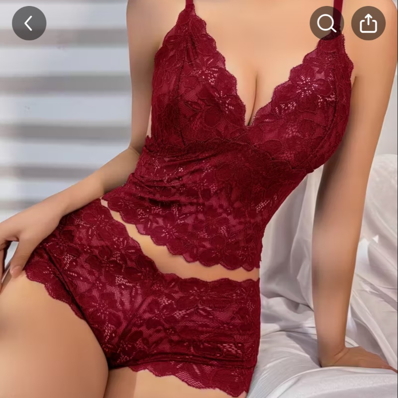 Ensemble de sous-vêtements d'été bralette sans dos avec dentelle contrastée