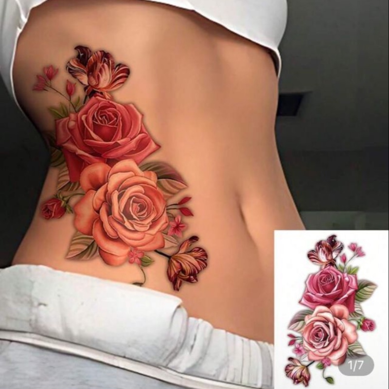 feuille de grands autocollant s de tatouage temporaire pour