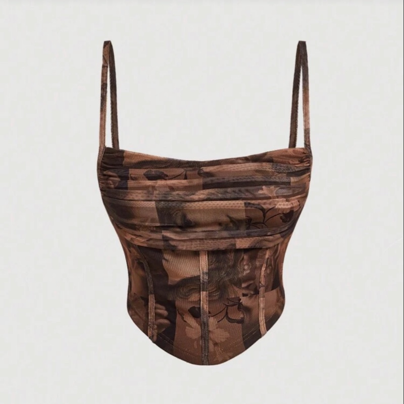 Top débardeur vintage à devant fronce, Gilet automne, Gilet rétro, Gilet nomade, Hauts de pirate, Hauts