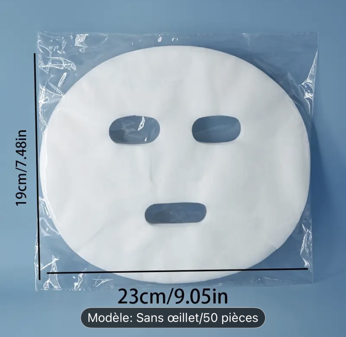 50 masques de visage jetables en soie