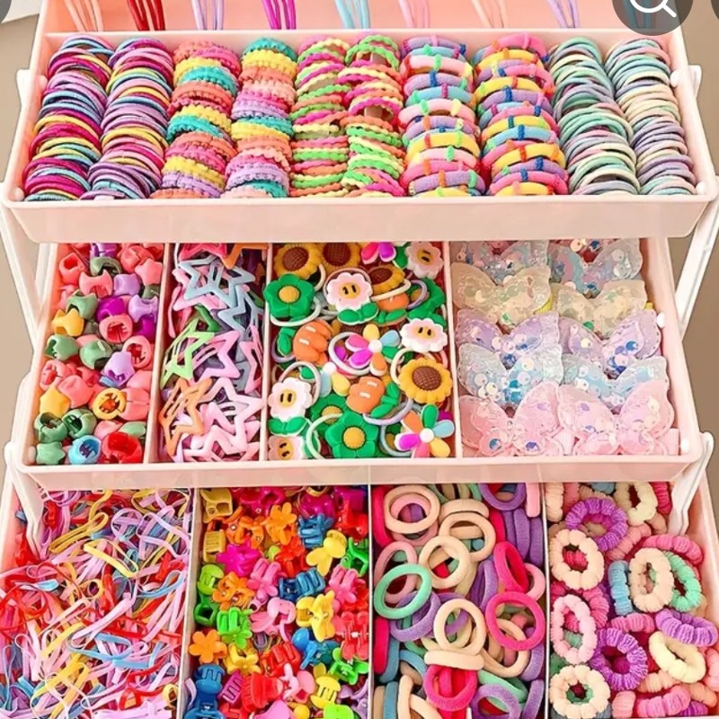 Ensemble de divers accessoires pour cheveux pour petites filles