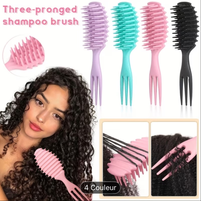 1 Brosse à Cheveux Bouclés Humides