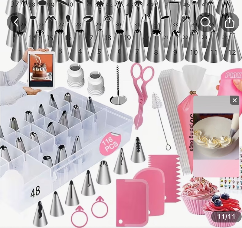 116 pièces Kit de Décoration et Pâtisserie