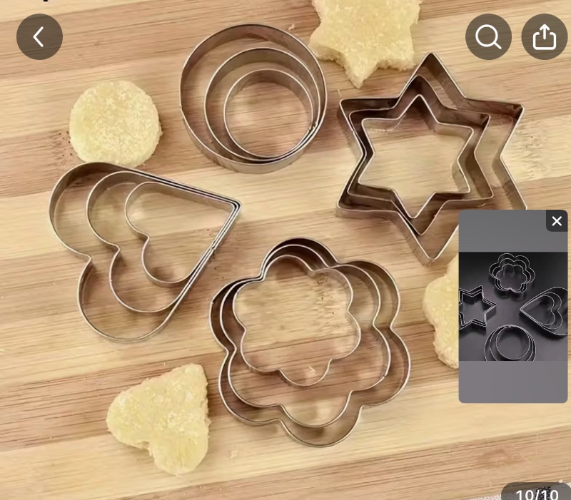 12 pièces Emporte-pièces en Acier