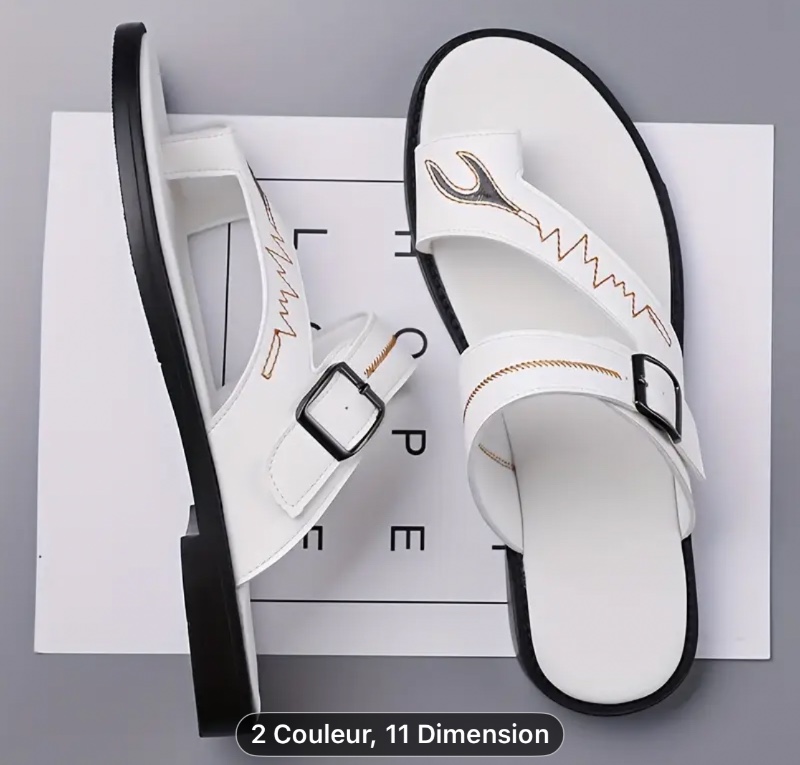 2LN-5999 Chaussures pour hommes en grandes tailles, pantoufles décontractées et élégantes pour hommes