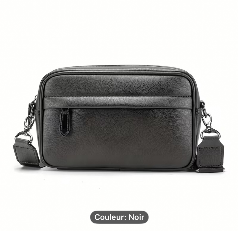 Sac Bandoulière Homme en Cuir, Sac Casual