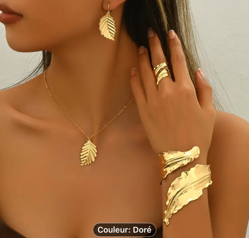 Ensemble Vintage Boho Feuille 5 pièces