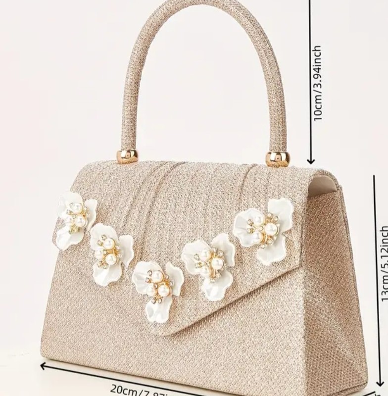 Le sac à main floral en perle, éblouissant