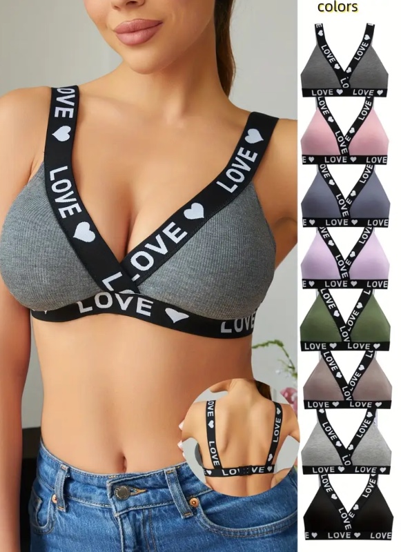 Lot de 5 soutiens-gorge sport décontractés pour femmes