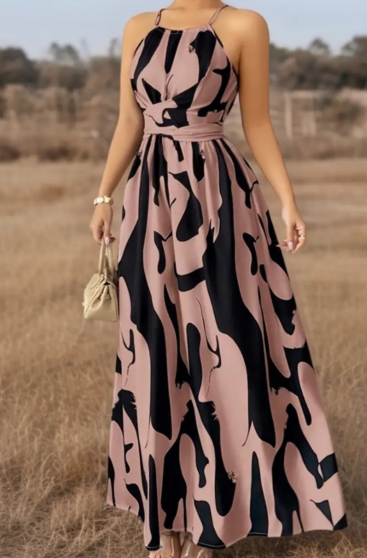 Robe Longue Imprimée pour Femme