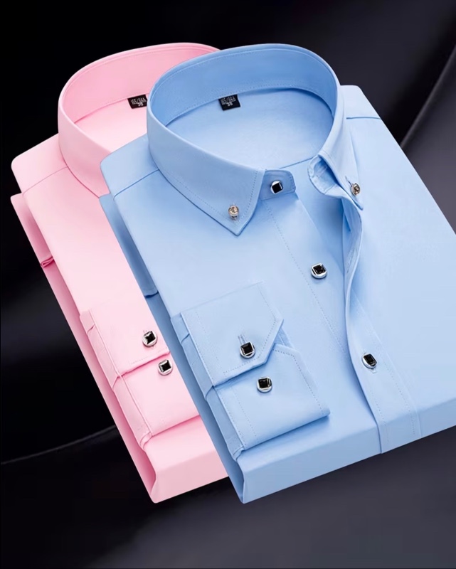 Ensemble de deux chemises grandes tailles pour hommes