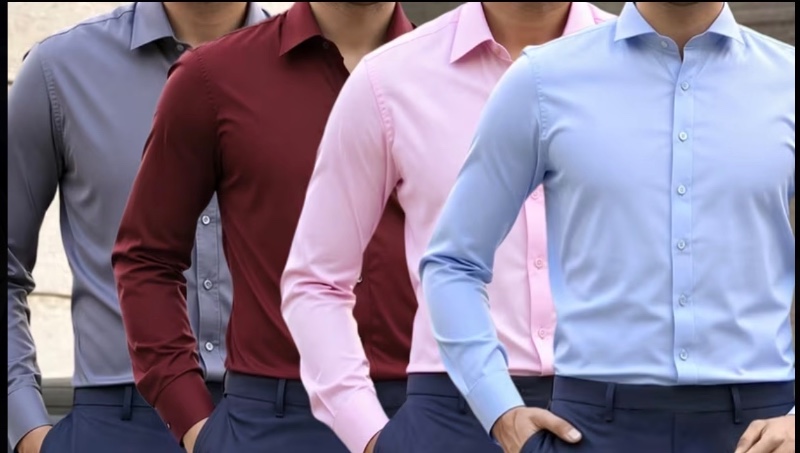 Chemise Élastique Multicolore pour Homme