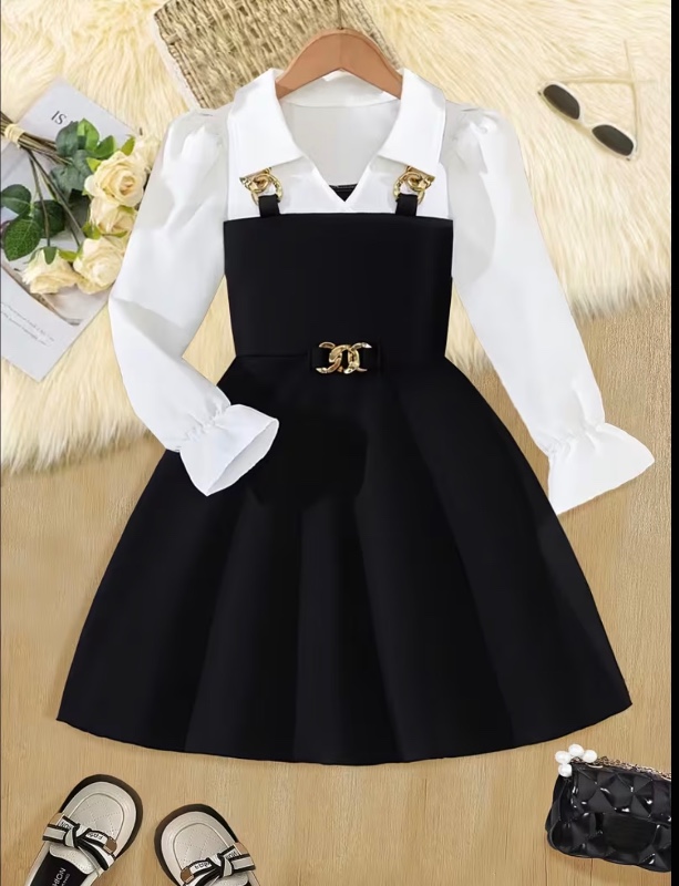 Robe de printemps et d'automne pour filles