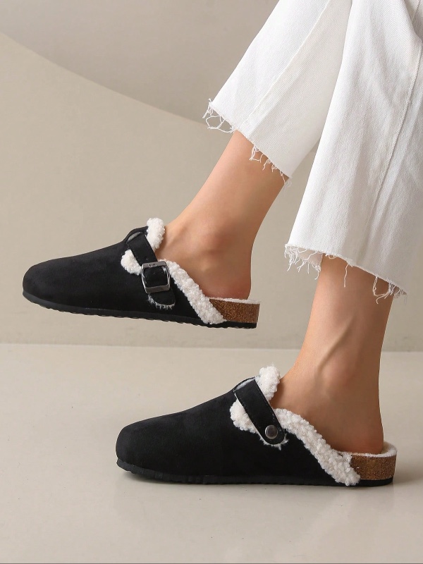 Mules de mode décontractées confortables à bout rond et semelle épaisse pour femmes, nouvelle collection printemps