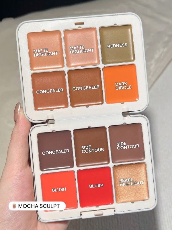 SHEGLAM Palette Multifonctionnelle Pour Le Visage All About That Face-Mocha Sculpt Palette Multifonctionnelle Pour Le