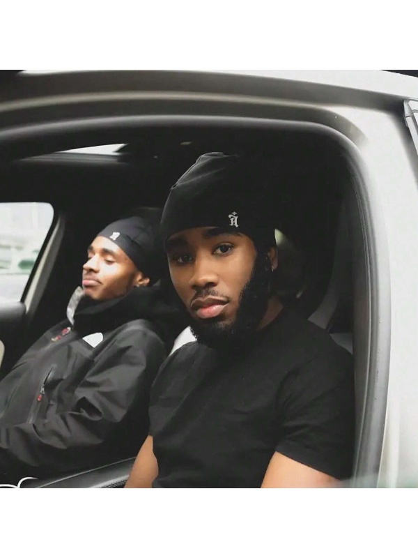 1 pièce Bonnet en nylon unicolore décontracté avec crâne brodé