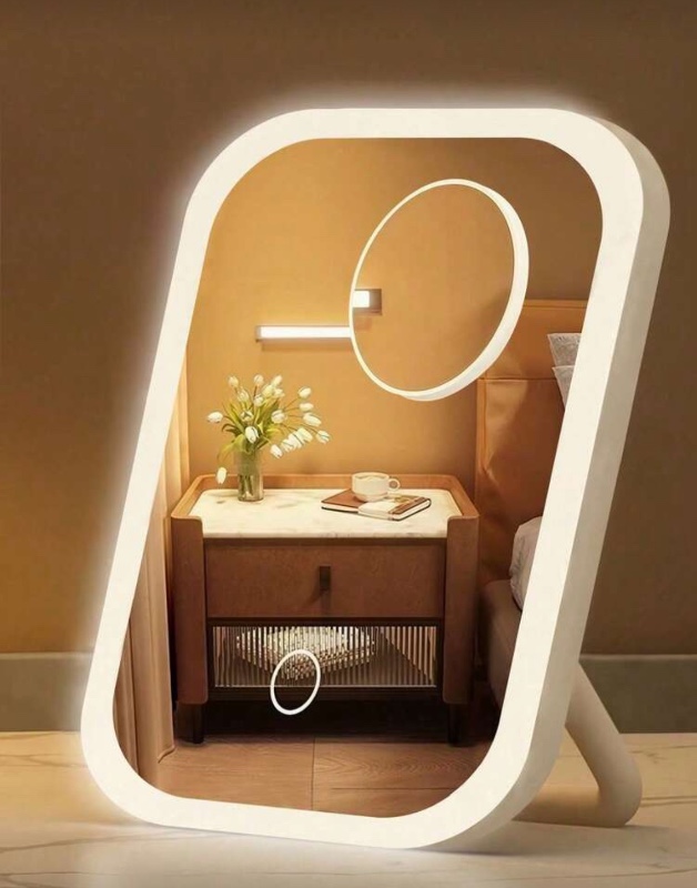 LED Makeup Mirror, Lighted Makeup Mirror, Mini Makeup Mirror, 3 Lighting Modes