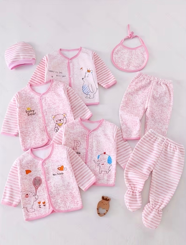 Ensemble 5 pièces pour nouveau-né printemps et été