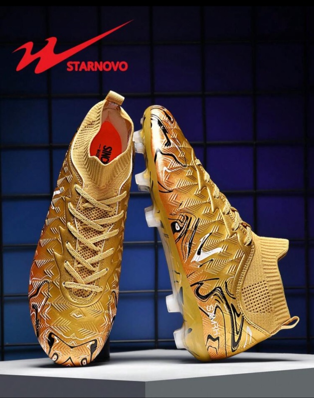 STARNOVO Dual Star Soccer Cleats, Unisex Outdoor Sports Spikes
