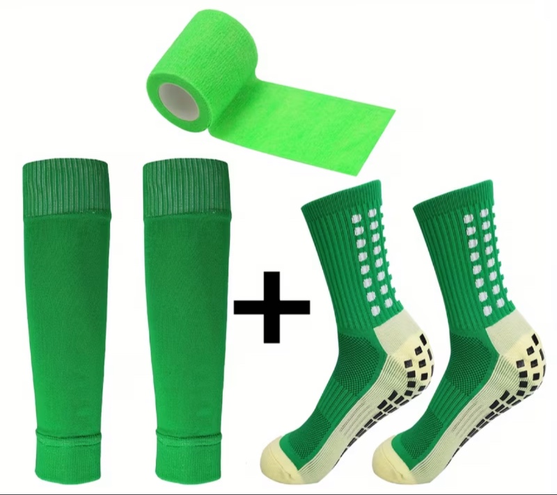 3 paires (1 set) - ensemble combiné - chaussettes de football
