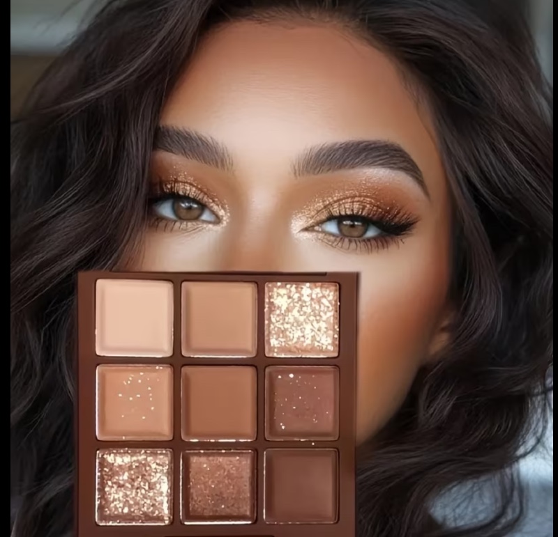 9 Couleurs Palette Fard à Paupières Mat Perlé Paillettes Paillettes Terre Fard à Paupières Cosmétique