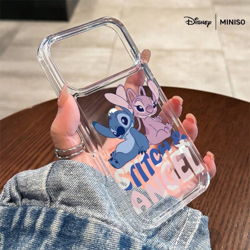 Coque de téléphone Disney Stitch et Angel