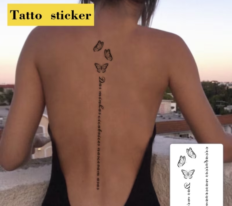 1 autocollant de tatouage temporaire et à la mode avec
