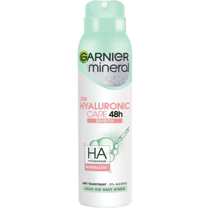 Garnier - Anti-Transpirant Soin Hyaluronique Minéral - 48 Heures Sensible