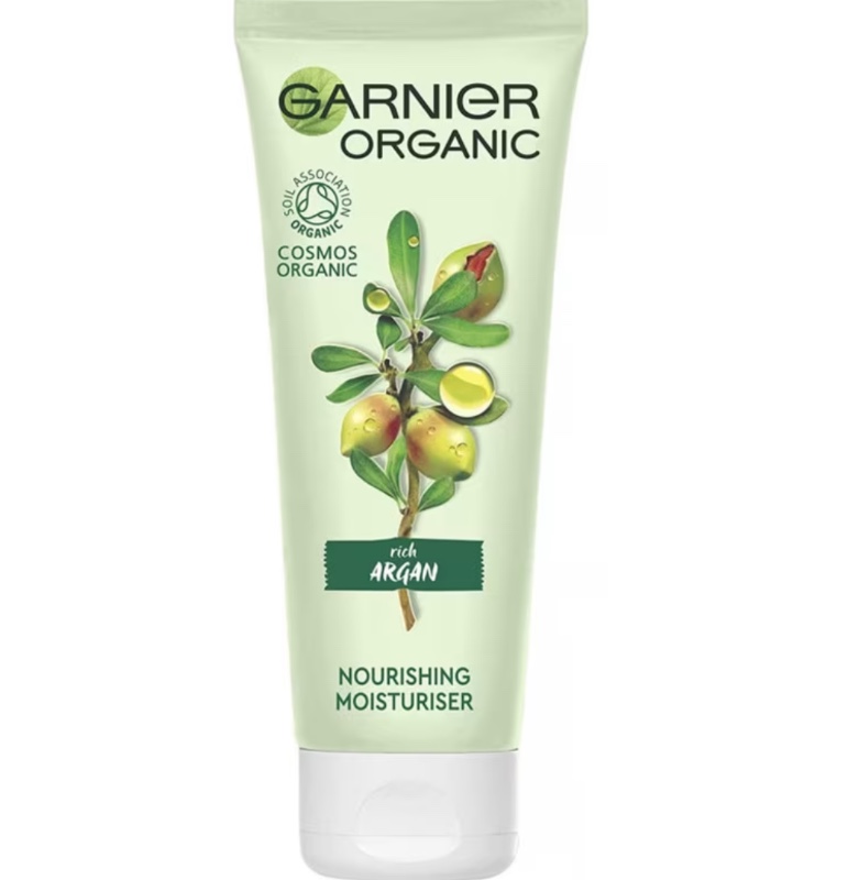 Garnier - Crème Nourrissante et Hydratante à l'Huile d'Argan Bio et à l'Aloe Vera