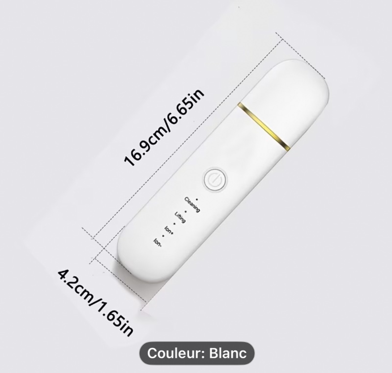 Brosse de Nettoyage Électrique pour le Visage UBS à Recharge, Nettoyage Réglable à 4 Vitesses