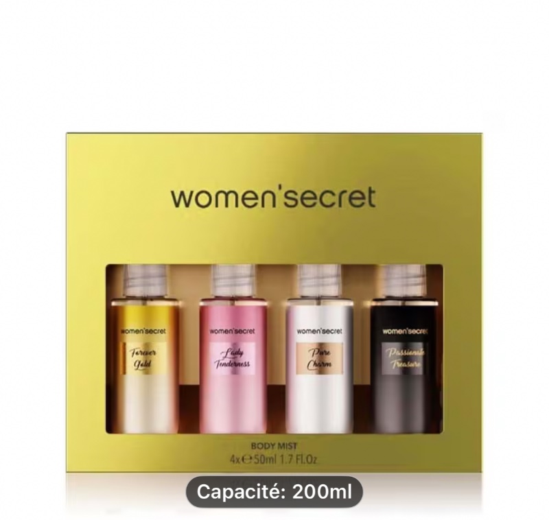 Women'secret Body Mist Coffret Brumes Corporelles Parfumées *4