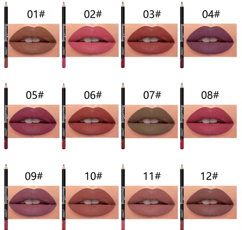 Ensemble de rouges à lèvres longue durée, 12 pièces, avec crayon professionnel et brillant à lèvres mat, cadeaux de saint-valentin pour femmes