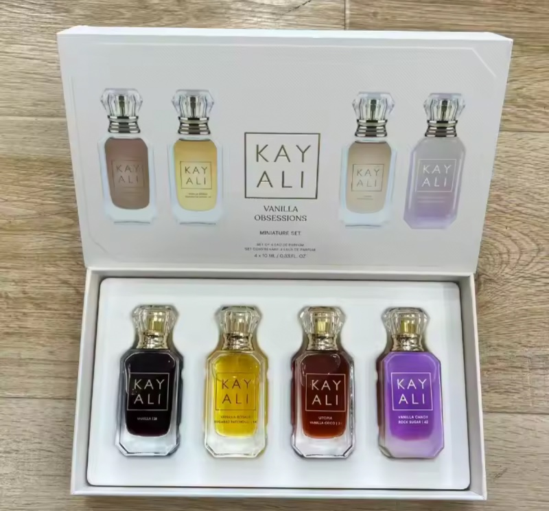 Coffret cadeau de parfum pour femme KAYALI, 4*10ml, parfum naturel longue durée, frais, doux, élégant, floral, fruité, musqué, deux senteurs