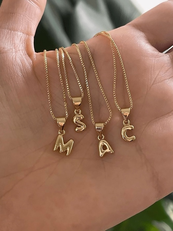 1 pièce - Tendance, Créatif, Élégant, Collier en acier inoxydable, couleur or, style décontracté, personnalisé, chaîne clavicule
