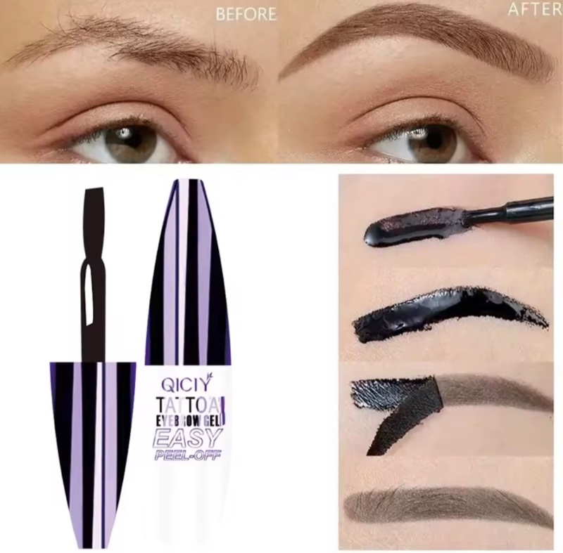 Gel pour sourcils, tatouage durable de 3 jours, facile à décoller, Types de crème, longue durée, résistant aux taches, résistant à la sueur, cosmétiques imperméables