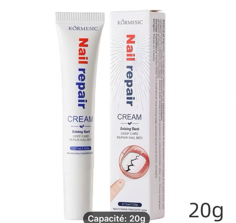 Crème Hydratante pour les Mains et la Surface des Ongles, 20g, Contient de la Vitamine C, de l'Huile de Graine de Macadamia et du Carbomère. Améliore l'Élasticité et la Brillance de la Surface des Ongles, Offre une Hydratation Intense, Prévient la Séchere