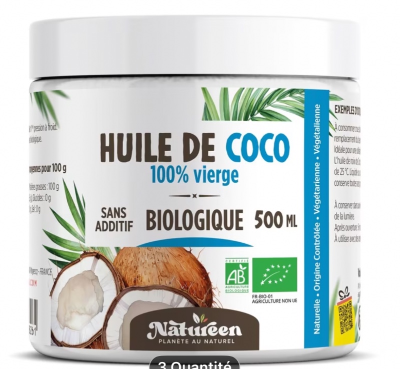 Huile de Coco 100% Vierge