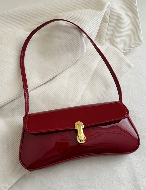 Sac bandoulière rétro pour femme en similicuir huilé (1 pièce). Idéal pour les sorties, les soirées, les banquets et autres occasions spéciales. Sac à bandoulière vintage tendance, parfait pour les fêtes.
