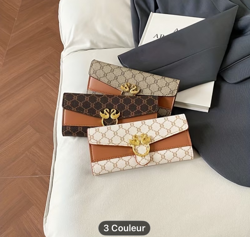 Portefeuille Rétro de Design, Portefeuille Femme, Sac de Soirée Élégant