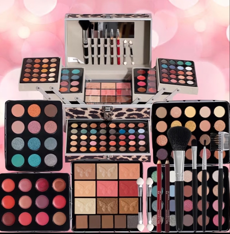 Kit de maquillage complet tout-en-un avec trousse de transport