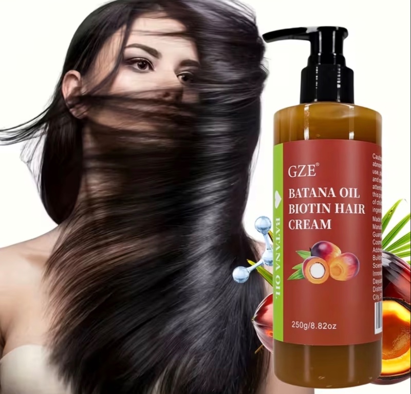 Crème Capillaire à l'Huile de Batana et Biotine GZE