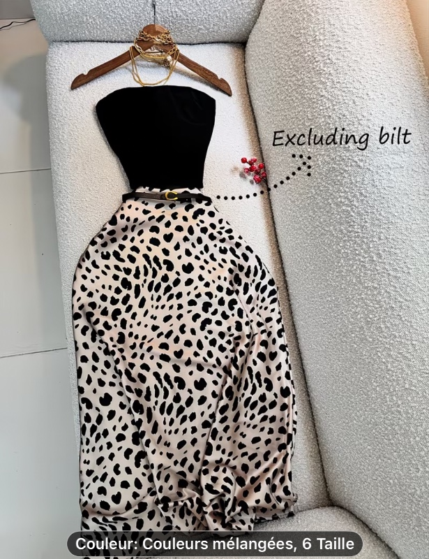 Ensemble Jupe Quatre Saisons, Top Tube Épaules Dénudées Taille Cintrée & Jupe Satin Taille Haute Ajustée 2 Pièces (ceinture non incluse), Style Élégant Y2K pour Soirées, Sorties, Vacances, Rendez-vous, Anniversaires, Saint-Valentin, Polyvalent pour les Fê