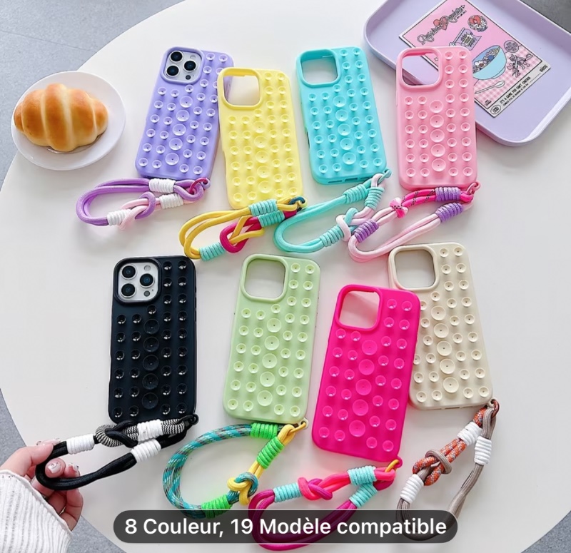 Coque de téléphone - La coque de téléphone multifonctionnelle à ventouse améliorée de deuxième génération est adaptée aux téléphones Phone 17 17Pro 17Promax 16 16Pro 16Promax 15 15Pro 15Promax 14 14Pro 14Promax 13 13Pro 13Promax 12 12Pro 12Promax 11, anti
