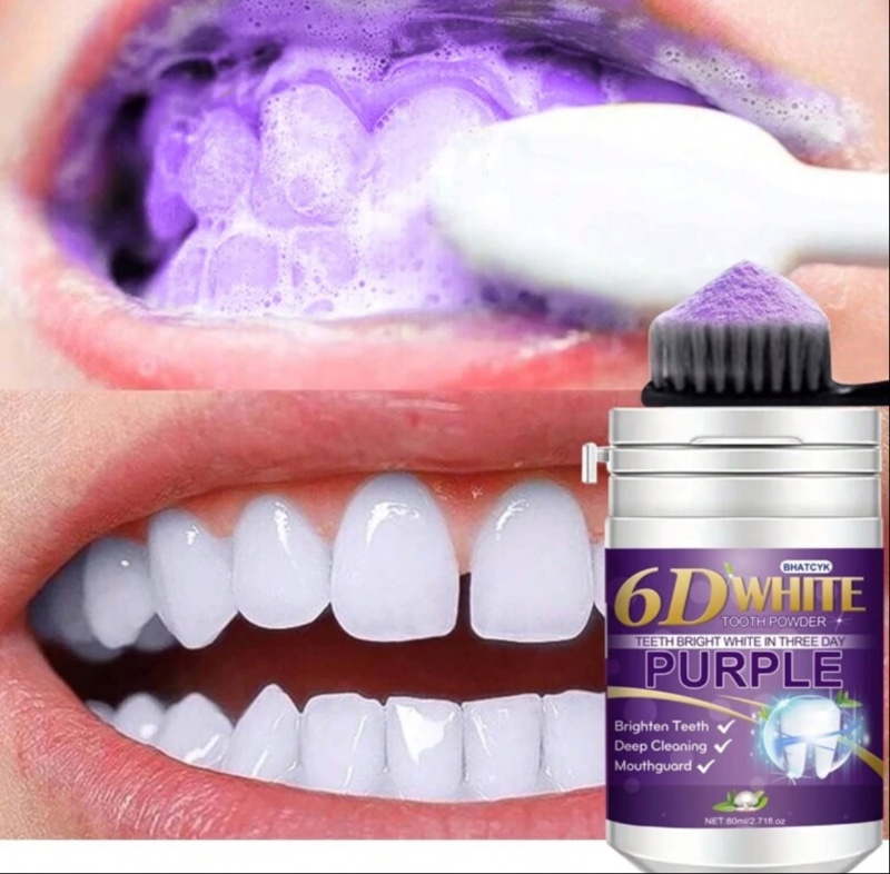 BHATCYK 1pc Purple Teeth Cleaning Powder, Teeth Whitening ,Teeth Polishing Tooth Deep CleaningPowder,Tooth Cleaning Powder For Daily Life.Travel,Teeth Polishing Tooth Deep CleaningPowder,Tooth Cleaning Powder For Daily Life.Travel