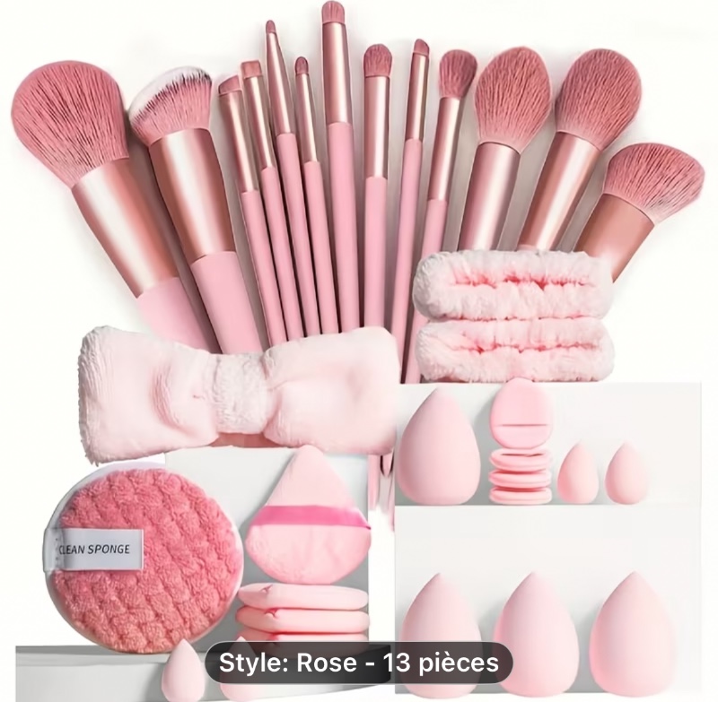 Ensemble de pinceaux de maquillage - 13 pièces