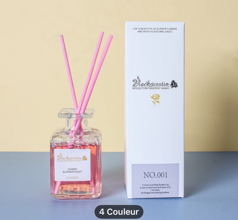 Parfum d'ambiance pour voiture et chambre, diffuseur de roseaux à la lavande et osmanthe, parfum longue durée