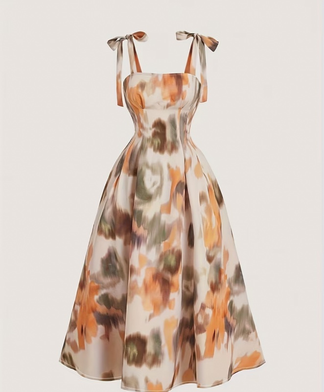 Élégante robe cami à volants pour femmes [Solstice d'été]