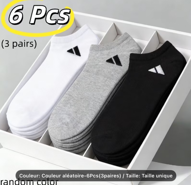 Chaussettes 6 Pcs (3 paires)