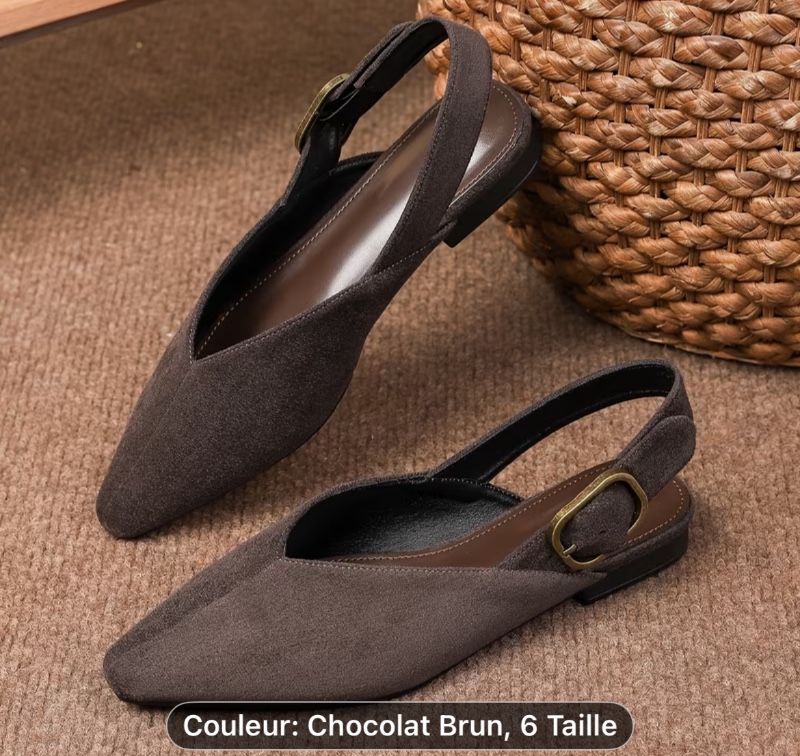 Chaussures plates à bout carré pour femme, mocassins à embout peu profond, chaussures de travail d'extérieur pour le bureau, mocassins décontractés à semelle souple de style britannique pour femme, chaussures pour femme