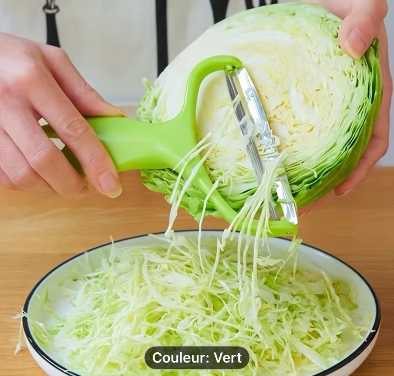 Coupe-légumes, Trancheuse à Chou, Râpes à Légumes, Déchiqueteuse à Chou, Éplucheur de Fruits, Couteau, Coupe-Pommes de Terre, Gadgets de Cuisine